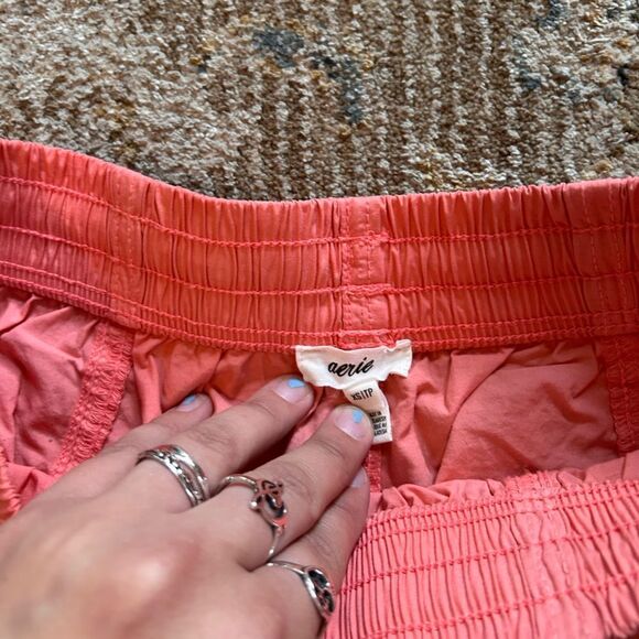 Aerie Coral Go-For-It Cargo Pants - Picture 3 of 6